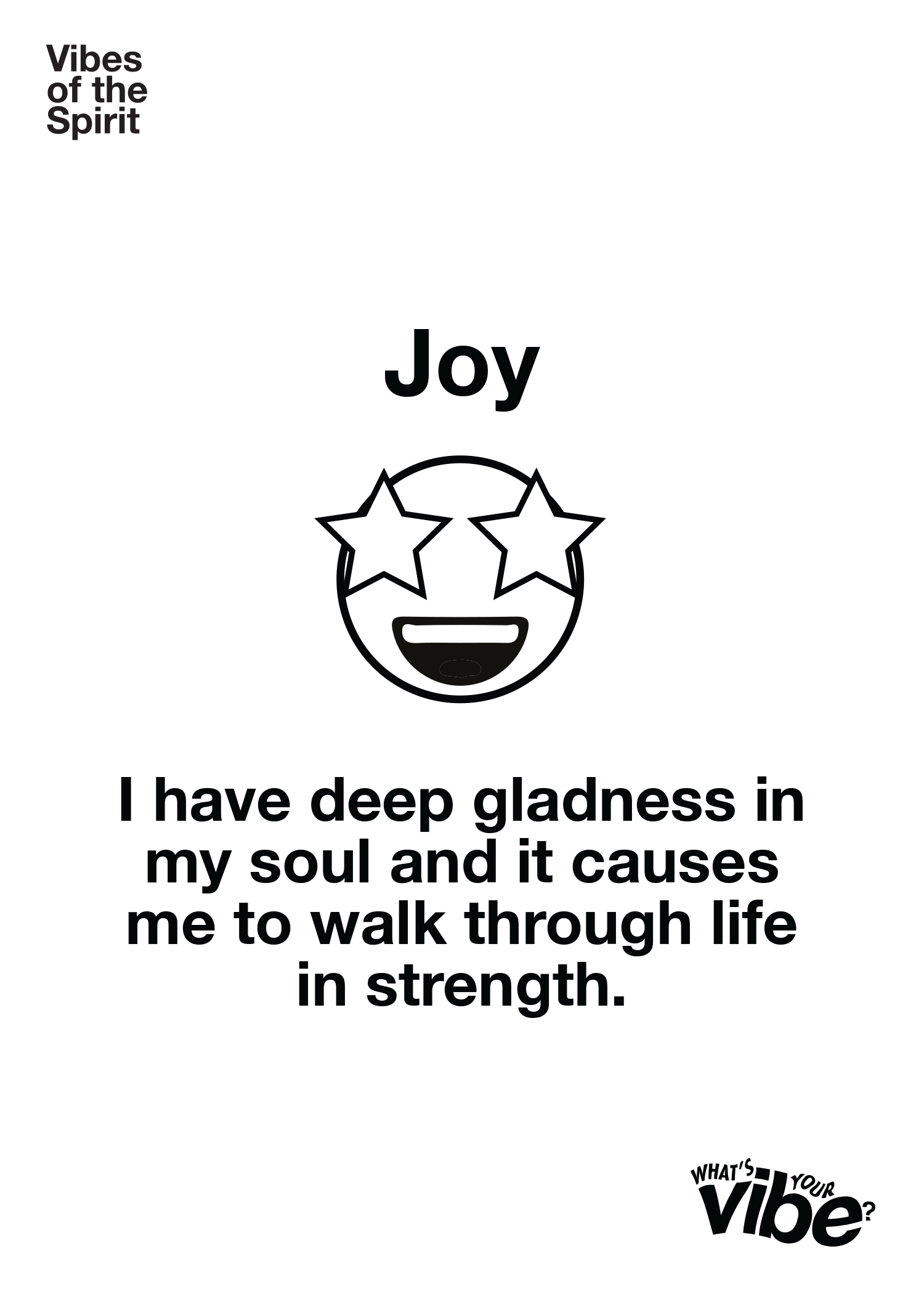 Joy Declaration Card