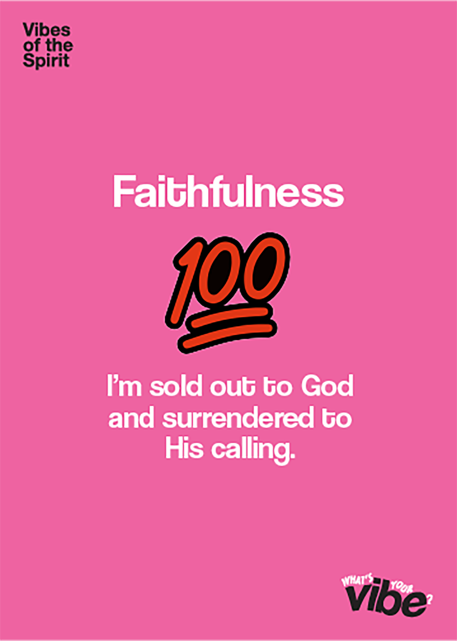 Faithfulness Declaration Card