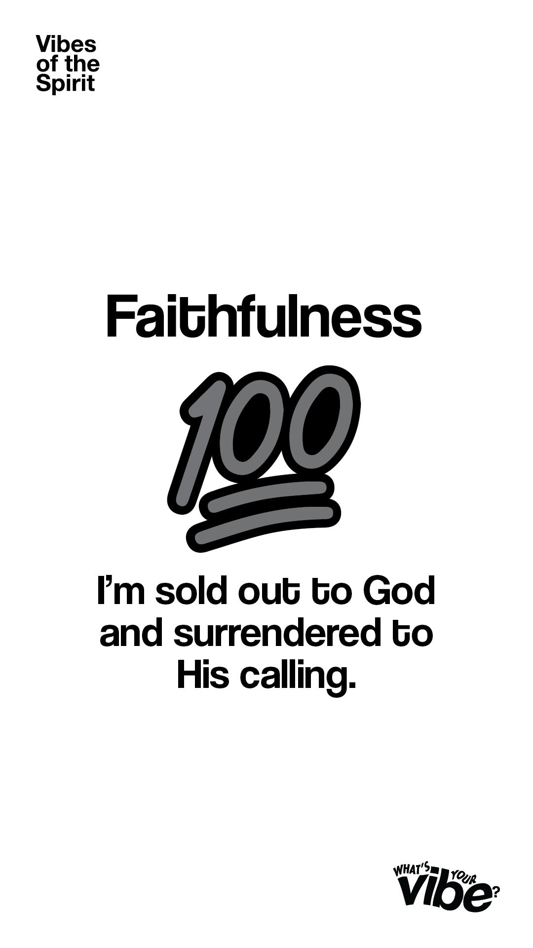 Faithfulness Declaration Card