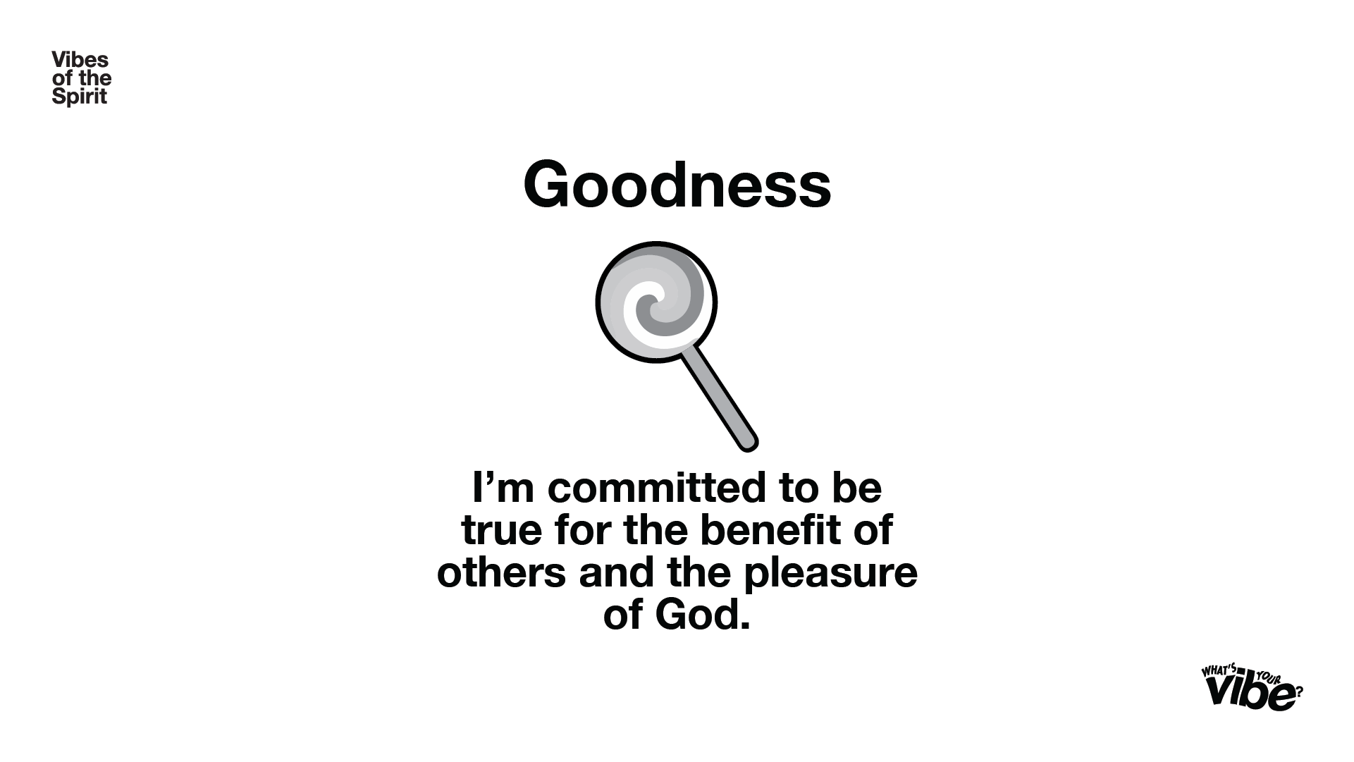 Goodness Declaration Card