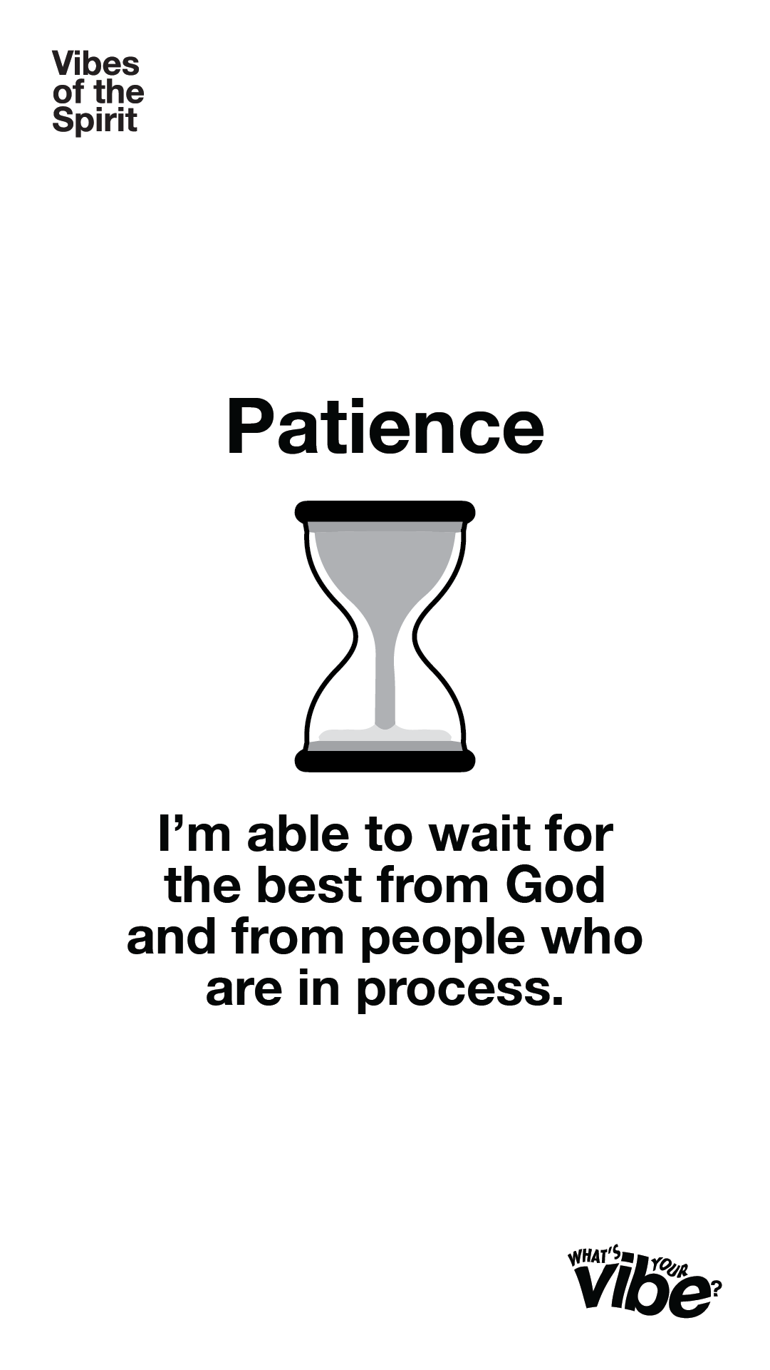 Patience Declaration Card